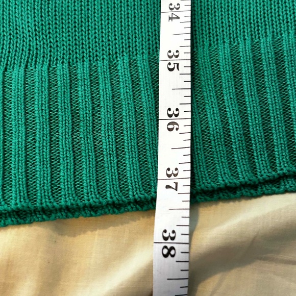 NEW PHOTOS! SLEEVELESS TOP, KELLY GREEN, SIZE 4X, COWL NECK, DELICATE WOVEN RAYO - Picture 12 of 14